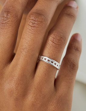Anillo de oso Tous Bear row P 925 de plata brillante
