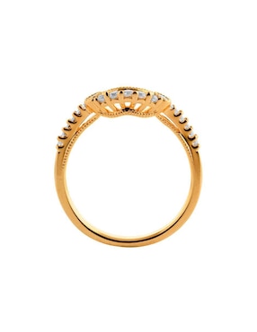 Anillo de compromiso de oro amarillo 14 k Amore Mio diamante