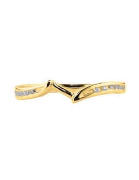 Anillo de compromiso de oro amarillo 14 k Amore Mio diamante