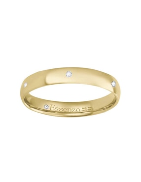 Argolla de oro amarillo 14 k Essenza Amore diamante