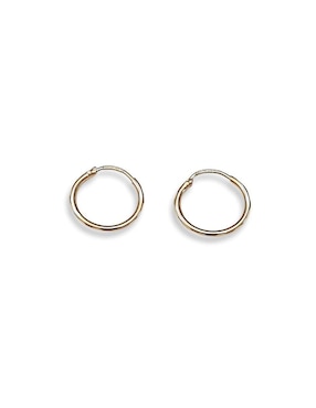 Aretes Casa Del Anillo de oro con acabado brillante