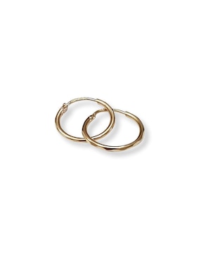 Aretes Casa Del Anillo de oro con acabado brillante
