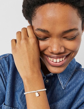 Pulsera Tous de plata con acabado liso