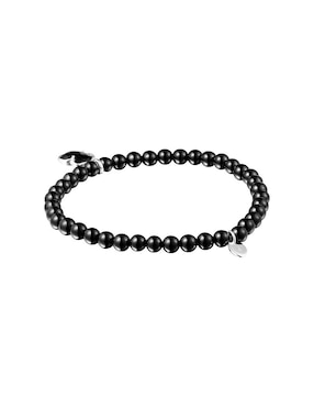 Brazalete Tous de plata con acabado liso