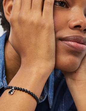 Brazalete Tous de plata con acabado liso