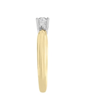 Solitario de oro 14 k Klamore Zaira diamante