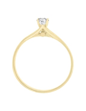 Solitario de oro 14 k Klamore Cecily diamante