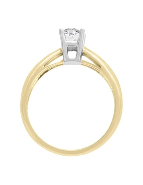 Solitario de oro 14 k Klamore Zaira diamante