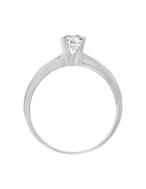 Solitario de oro 14 k Klamore Diva diamante
