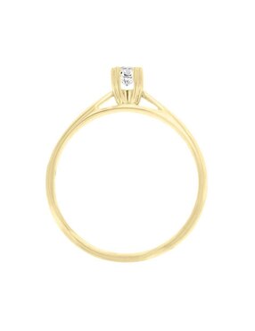 Solitario de oro 14 k Klamore Jessica diamante