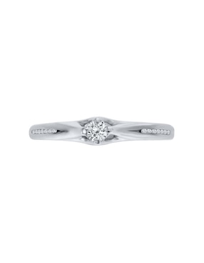 Solitario de oro 14 k Klamore Circe diamante