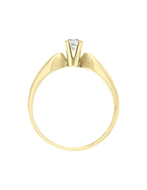 Solitario de oro 14 k Klamore Amali diamante