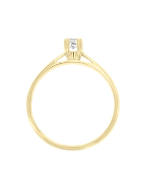 Solitario de oro 14 k Klamore Jessica diamante