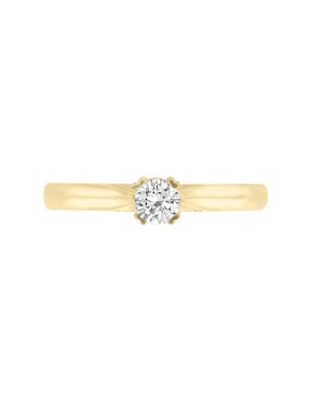 Solitario de oro 14 k Klamore Jessica diamante