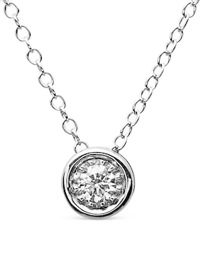 Collar Jayda de oro blanco 14 K