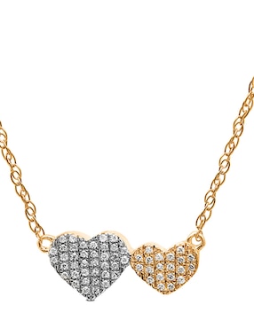 Collar De Corazón Jayda De Oro 14 K