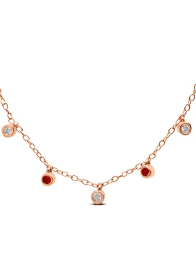 Collar Jayda de oro rosa 14 K