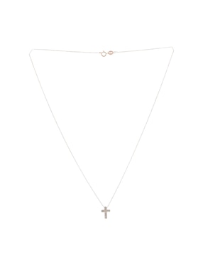 Collar con dije de cruz Jayda de oro amarillo 14 K