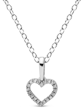 Collar Jayda de oro blanco 14 K