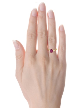 Anillo Valessa 14 k de oro amarillo brillante