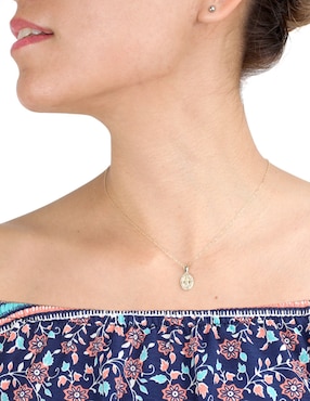 Collar D Cadena de oro 14 K