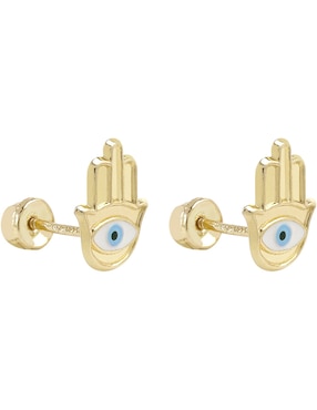 Broqueles de mano D Cadena de oro zirconia