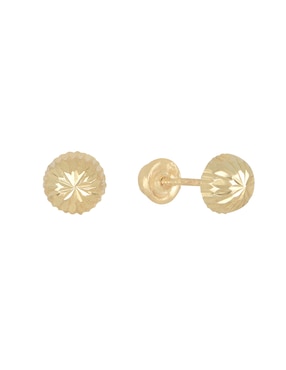 Aretes Broquel Casal Pimavera Verano De Oro 14 K