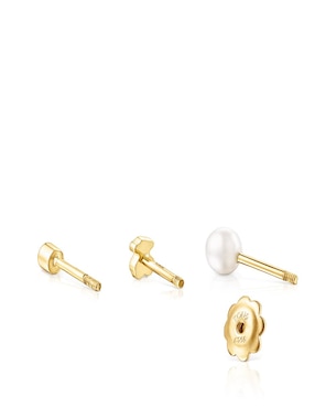 Piercing de oso Tous Pearl de oro perla