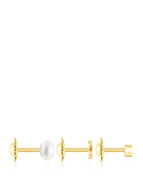 Piercing de oso Tous Pearl de oro perla