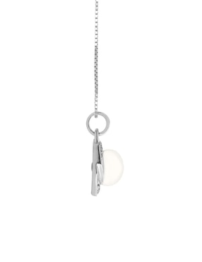 Colgante Y Dije de clásico Fianelli erika de oro blanco 14 K perla y diamante