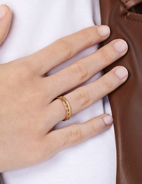 Anillo Tous Bear row P 925 de plata vermeil brillante