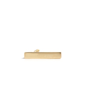 Piercing De Rectangular Ero Jewelry De Oro Amarillo 14 K