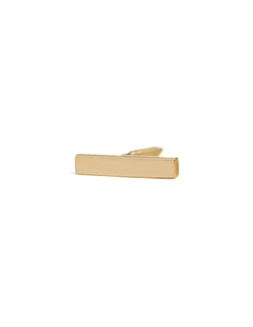 Piercing rectangulares Ero Jewelry de oro con acabado brillante