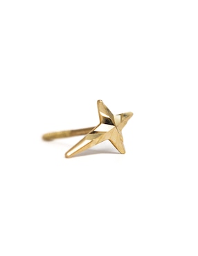 Piercing de cruz Ero Jewelry de oro con acabado brillante