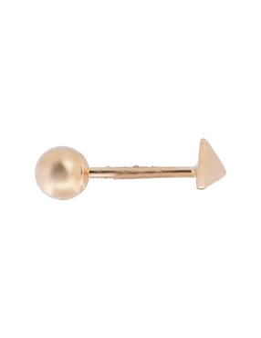 Piercing triangular Ero Jewelry de oro con acabado brillante