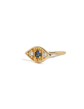 Piercing de ojo Ero Jewelry de oro con acabado brillante zirconia