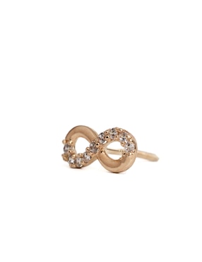 Piercing de infinito Ero Jewelry de oro con acabado brillante zirconia