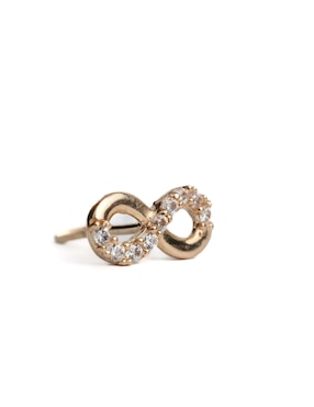 Piercing de infinito Ero Jewelry de oro con acabado brillante zirconia