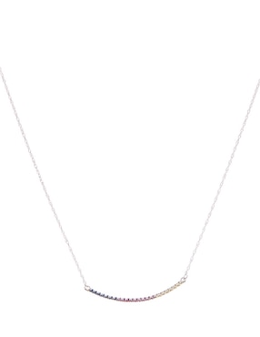 Collar Jayda de oro blanco 14 K
