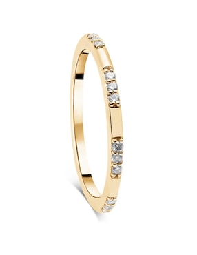 Anillo Jayda 14 k de oro diamante brillante