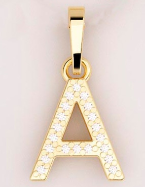 Collar de letras Fonelli de oro