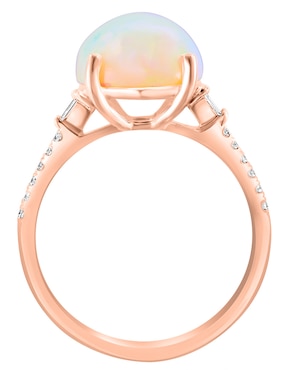 Anillo Effy Aurora 14 k de oro diamante y ópalo etíope brillante