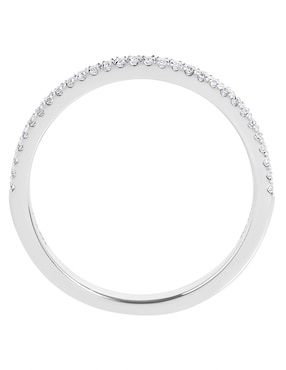 Anillo Riccardo Orsato Riviere 14 k de oro blanco diamante brillante