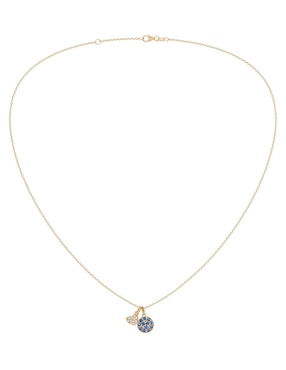 Collar de corazón Riccardo Orsato de oro amarillo 14 K
