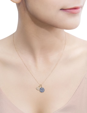 Collar de corazón Riccardo Orsato de oro amarillo 14 K