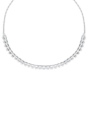 Pulsera Riccardo Orsato de oro blanco 14 K con acabado brillante