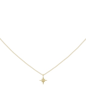 Collar De Estrella Riccardo Orsato De Oro Amarillo 14 K