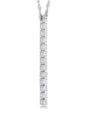 Collar Stackis Mimi Sky de oro blanco 14 K