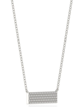 Collar Stackis de oro blanco 14 K