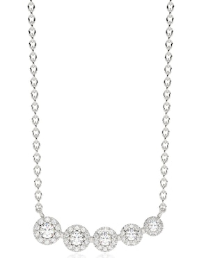 Collar Stackis de oro blanco 14 K